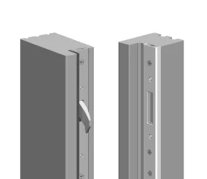 Massiver Schwenkriegel + durchgängige Stahlschließleiste für höchste Sicherheitsanforderungen